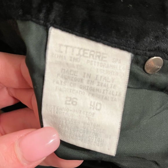 VERSACE, VINTAGE, VELVET HIGH-WAIST STRAIGHT - Picture 8 of 10